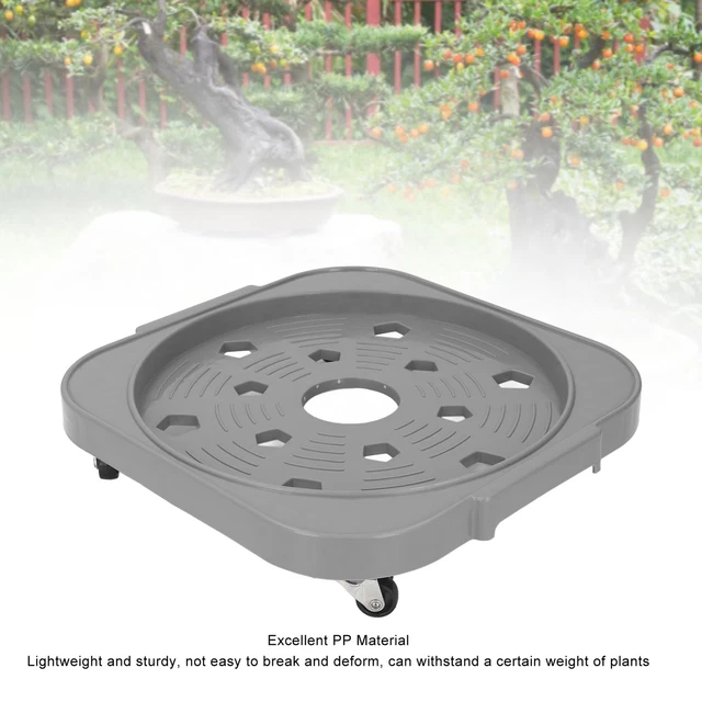 Pflanzencaddy Mit 4 Rädern - 30cm Rund, 25kg Tragkraft Für Innen & Außen