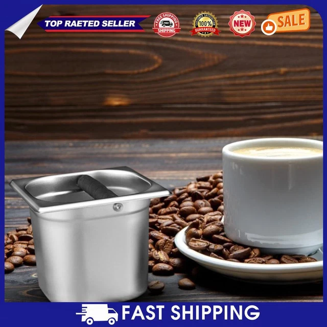 HOT Seau de broyage de marc de café en acier inoxydable pour résidus de café (B