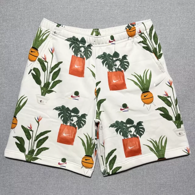 Nike Sportswear Court Phantom Sweat Shorts White DV9613-030 Size XL Monstera