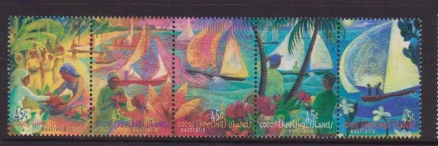 COCOS(keeling) ISLANDS 1999 HARI RAYA PUASA FESTIVAL  STRIP MNH