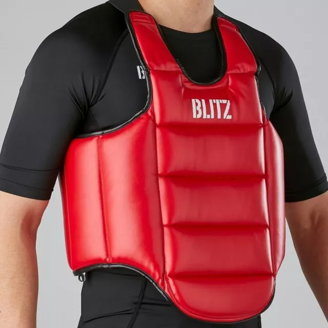 Boxing Chest Guard by Blitz, MMA Body Armour, Rib Shield, Belly Protector