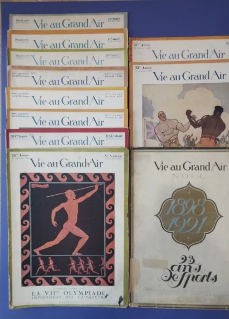 Vie Au Grand Air Année 1920 Complète (all Issues) Olympics  Tour De France Jeux