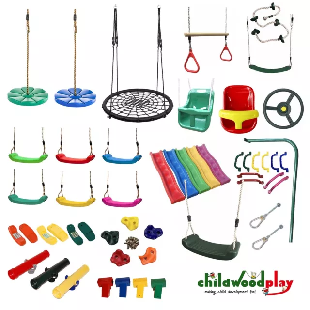 Climbing Frames Accessories  Slide Garden Swings Seat Telescope Rocks Handles