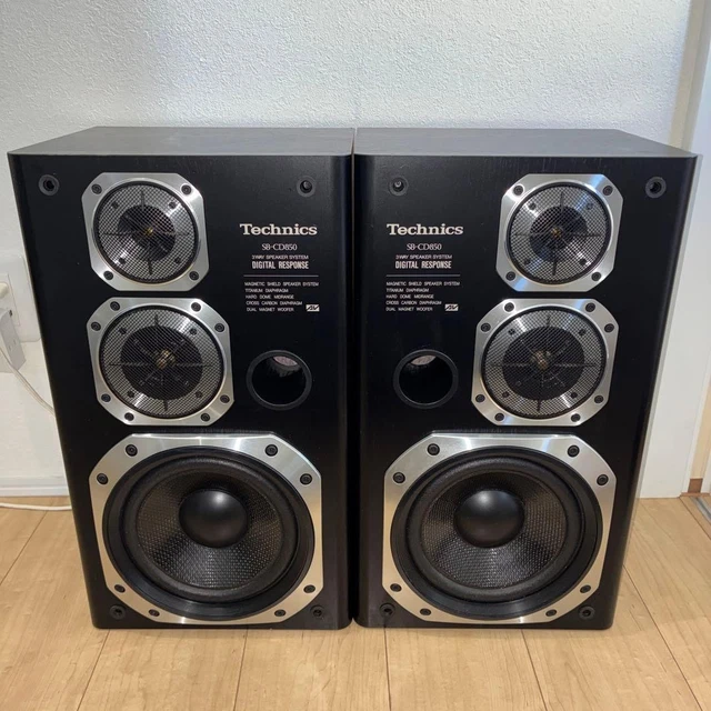 TECHNICS SB-CD850 3-WAY Bass Reflex Bookshelf Speakers Pair Tested