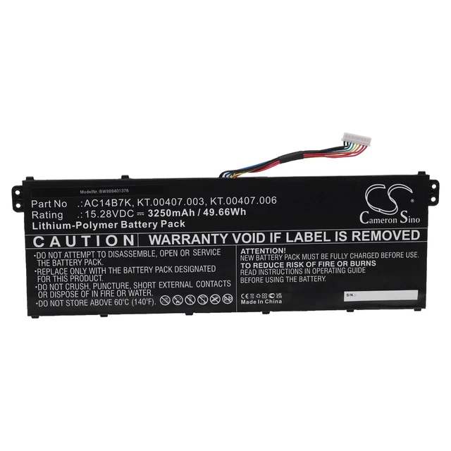 BATERÍA PARA ACER Chromebook 13 CB5-311PS C730E-C9NN 3250mAh EUR 55,69