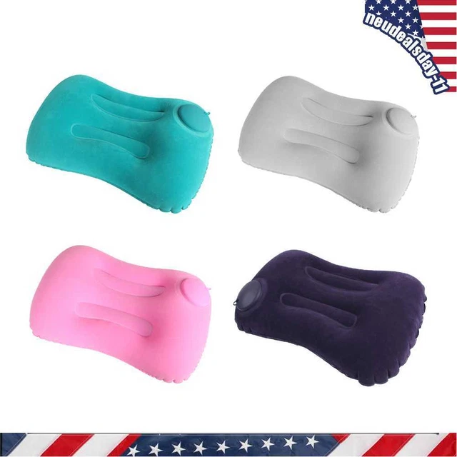 U Shape Travel Pillow Press Type Air Inflatable Airplane Car Pillow Neck Cushion