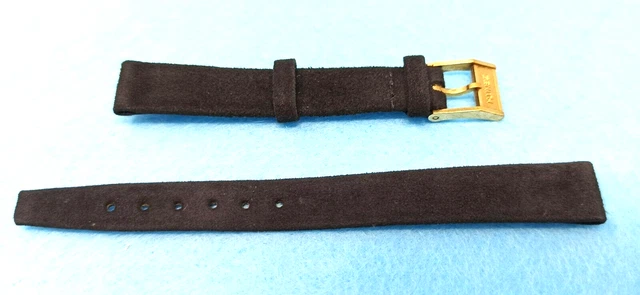 CINTURINO ZENITH CON fibbia vintage 12 mm pelle e vellutato anni 50 60 70 EUR 40 00 PicClick IT