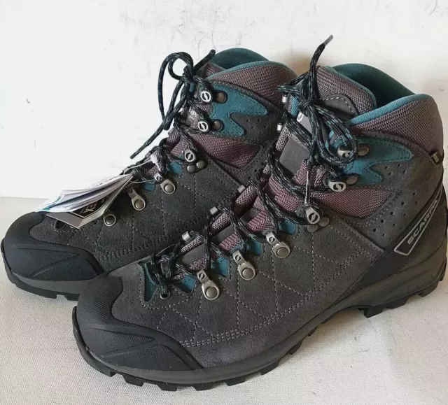SCARPA KAILASH TREK GTX Trail Hiking Boots Gray Suede Leather Women's ...
