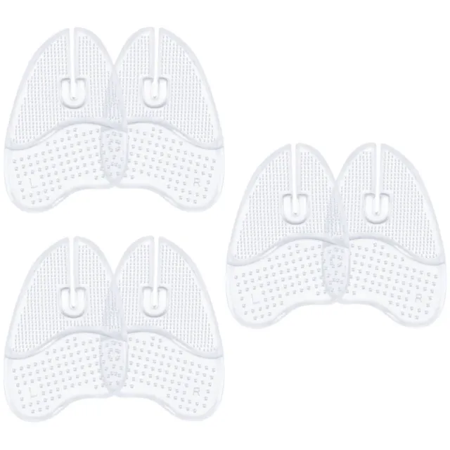 3 Pairs of Adhesive Ball of Foot Pads Forefoot Toe Cushions for Sandals
