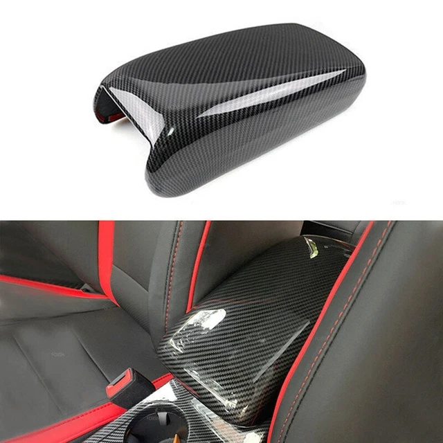 Lot 2 Housses Console Centrale Fibre De Carbone Pour Kia Sportage 2022 - Protection Anti-Rayures Panneau Boîte Vitesse Custom Fit