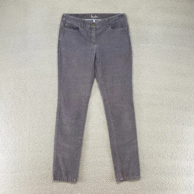 Boden Skinny Jeans Womens US 6 Corduroy Gray Mid Rise Stretchy Soft Everyday