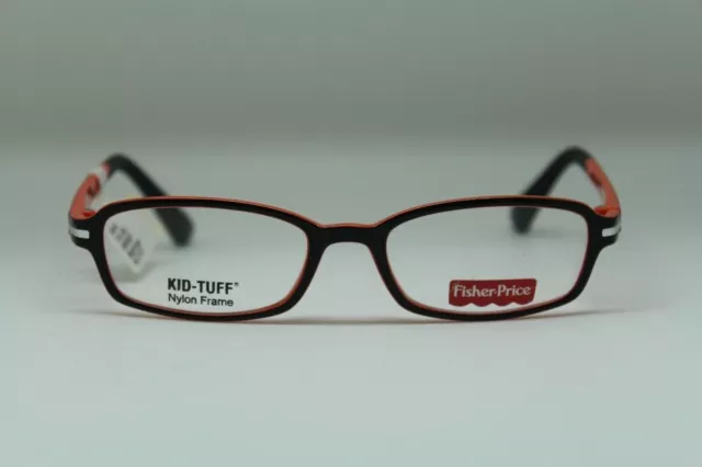 1 Unit New Fisher Price Black/Orange Eyeglass Frame 49-17-130 #110 2