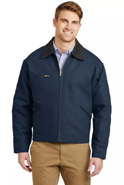 NWT - CornerStone Men's J763 Workwear Duck Cloth WORK JACKET w/Pockets - L