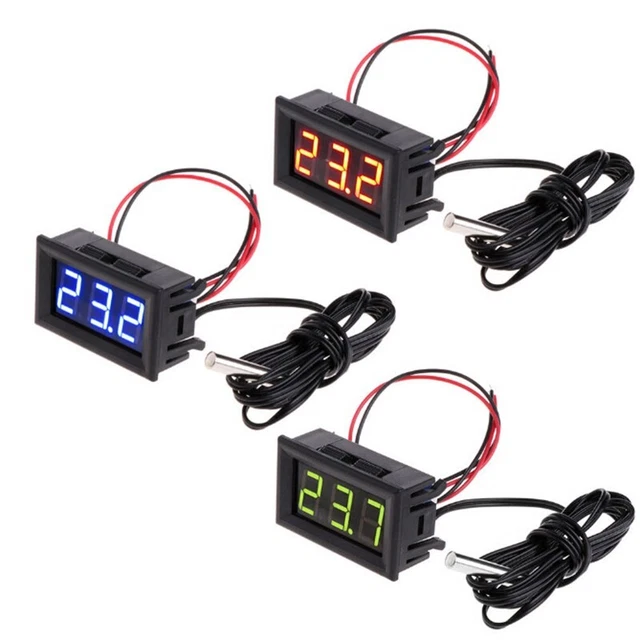 Jauge Température Eau Voiture 2 Pouces - 12V 100-220°F - Avec Capteur Universel