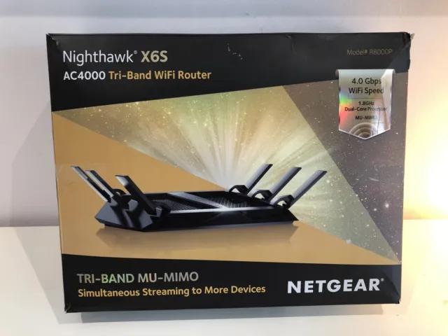 Nighthawk X6S AC4000 Tri-Band WiFi Router R8000P-BOXED
