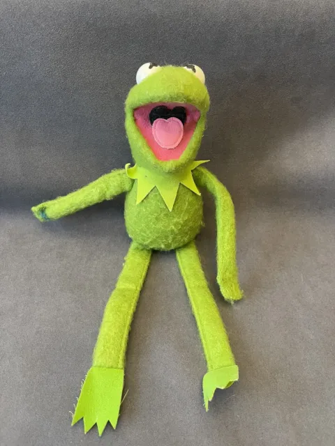 Vintage 1981 Fisher Price Toys KERMIT THE FROG Jim Henson Muppet Plush Doll 857