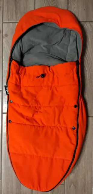 Babyzen Yoyo Footmuff, Stroller Sleeping Bag, Red Orange, Zip, Fleece