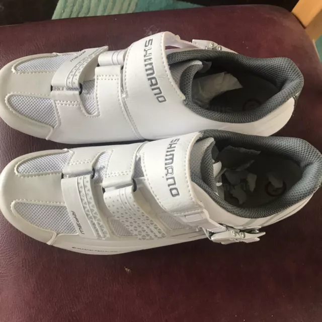 Shimano Dynast RP3 weiße Rennrad Radschuhe Gr. 41 UK 7 unbenutzt