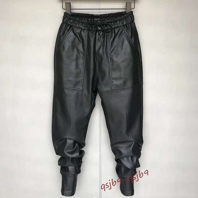 Pantaloni Da Uomo Nere In Pelle Slim | Acquisti Online Su - Foto 8