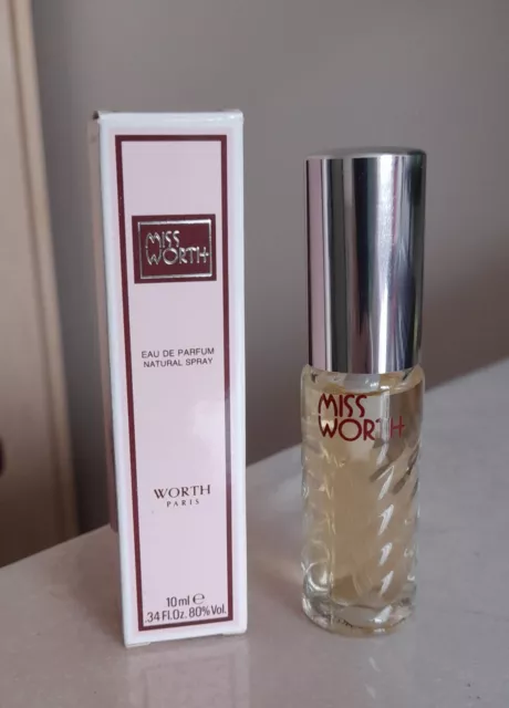 WORTH Paris MISS WORTH Eau de Parfum 10ml Women’s Fragrance New Boxed