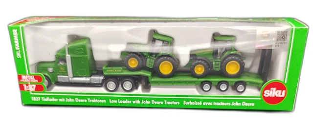 Camion Semi-remorque SIKU 1851 Avec Moissonneuse John Deere - Échelle 1/87, Neuf - Set De Collection