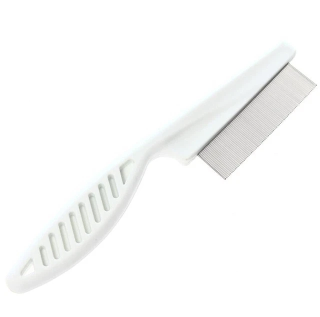 Pet Dog Cat Puppy Kitten Flea Comb Stainless Pin Hair And Fur Grooming Brush