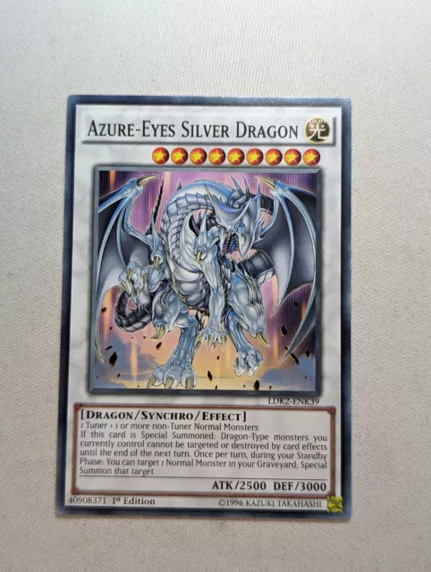 YuGiOh Azure-Eyes Silver Dragon LDK2-ENK39