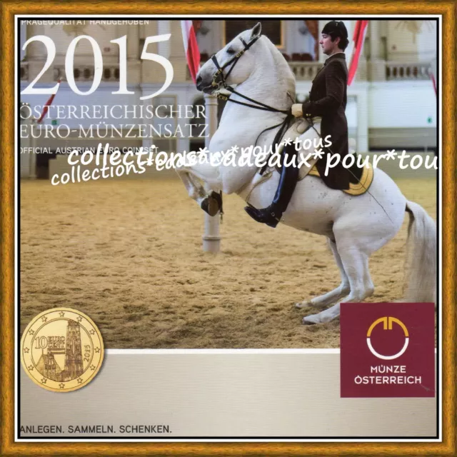 AUTRICHE Coffret BU 2015 - Ecole d’équitation de Vienne