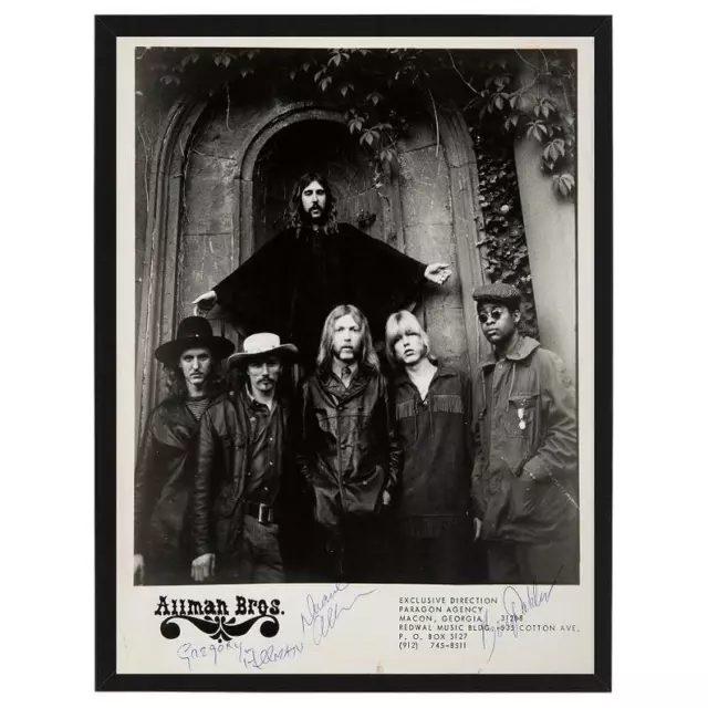 FRAMED The Allman Brothers Band Fully Signed / Autographed Photo Print!