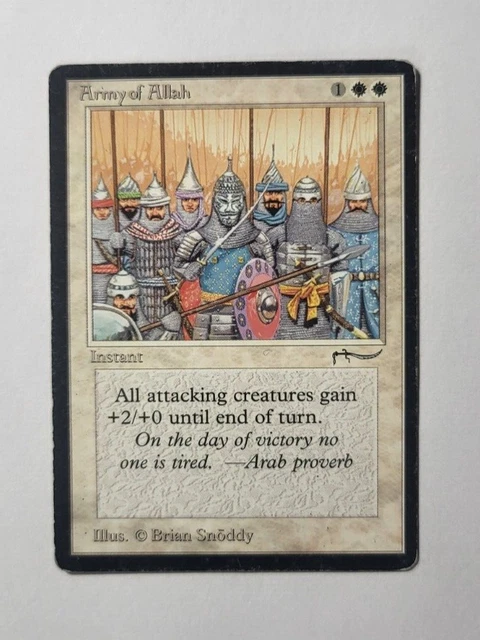 MAGIC THE GATHERING ARMY OF ALLAH ARABIAN NIGHTS EDITION