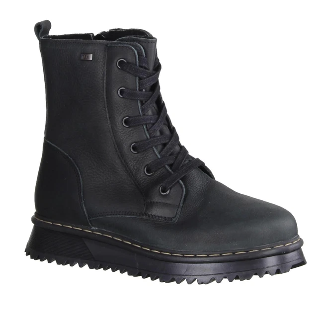 Däumling 570071M-70 Stivali Ragazza, Pelle, Nero, Mangime Caldo, Impermeabile