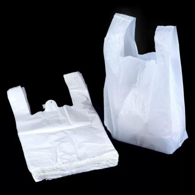 3Kg Shopper Plastica Mini Bianche 22X42, Buste/Sacchetti Ultra Resistenti, 22X40