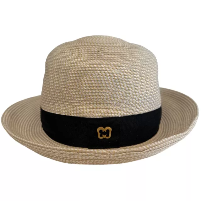 Eric Javits Womens Classic Squishee Packable Fedora UPF 50+ Wide Brim MSRP $300