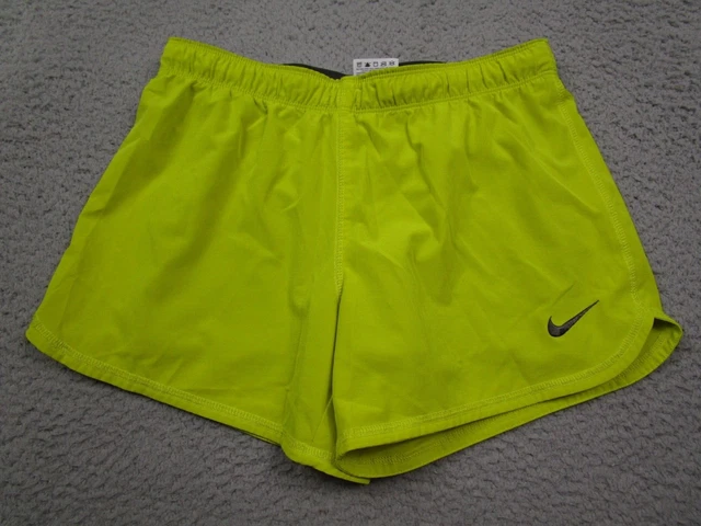 Nike Shorts Womens Small Yellow Phantom 2 in 1 Running Activewear