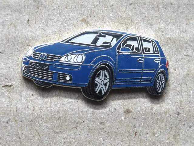 Volkswagen VW Pin Golf 5 Fronte Blu, Molto Raro