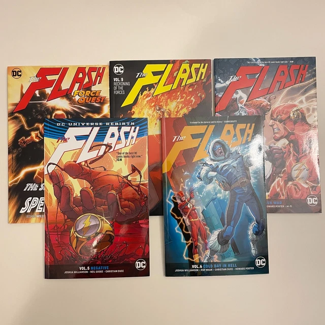 The Flash LOT OF 5 Vol. 5,6,8,9,10 (DC Universe Rebirth)-Paperback