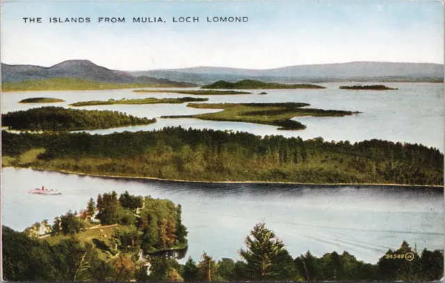 LOCH LOMOND SCOTLAND Islands From Mulia Valesque Series Postcard E34 $9 ...