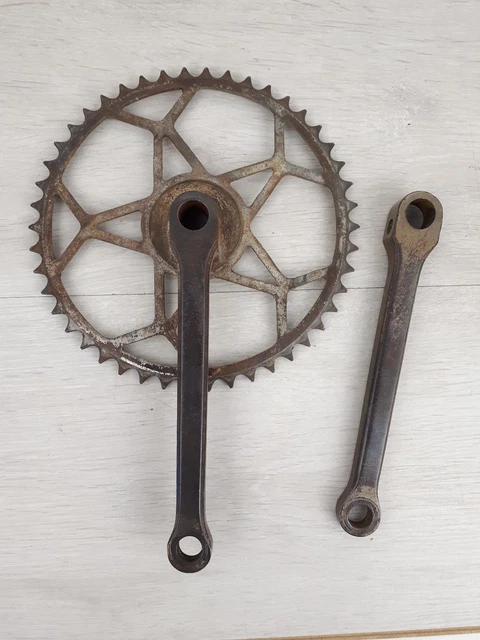 Pédalier Double Juy Simplex Pour Vélo Ancien Vintage Peugeot Herse - Occasion