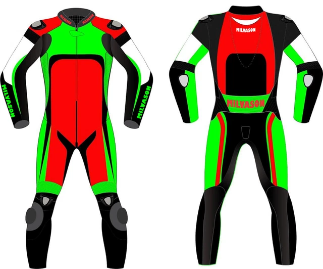 Men's Motorbike Motorcycle Real Leather Riding Racing Custom Made 1Pc 2Pc Suit.