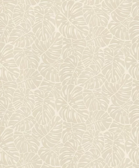 Rasch Tapete Rocknrolle 541533 Palmblätter Selva Beige Papel Pintado Fieltro