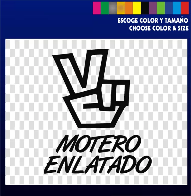 MOTERO ENLATADO - Sticker Vinilo - vinyl - Pegatina - Coche Moto -Nuevo Diseño