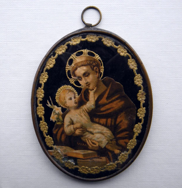 Médaille Saint Antoine De Padoue En Or 375/00 - Diamètre 17 Mm, Gravure Gratuite, Livraison Offerte