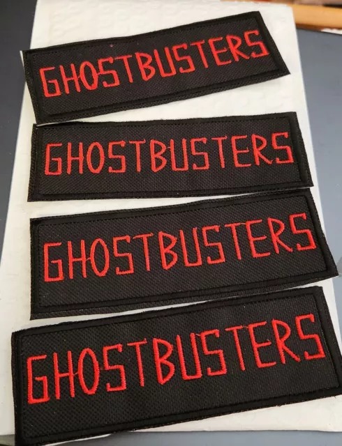 ADULT Custom Ghostbusters Embroidered Name Tag Patch  Sew On/iron  -- YOUR NAME