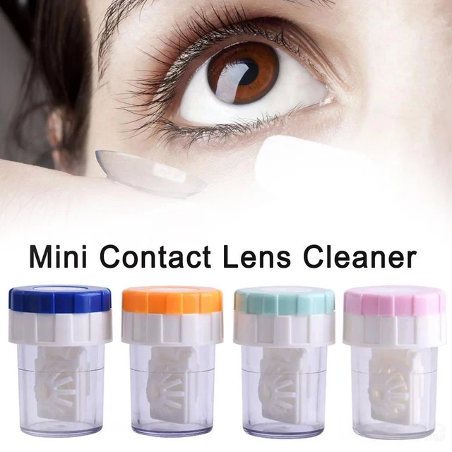 Mini Contact Lens Cleaner Care Manual Washer Case Rotational A Barrel A H4A0