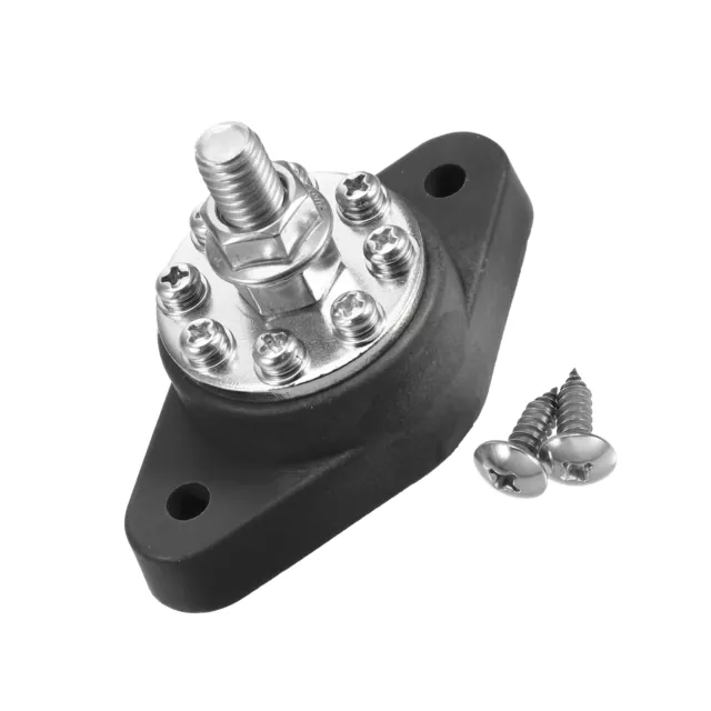 3/8" Strom Verteilung Block 8 Punkt Sammelschiene für Boot Metall Schwarz