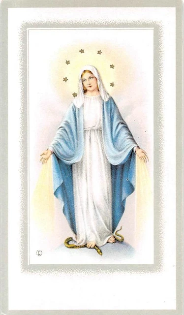 OLD nice  rare Holy cards from 1950"H7821" Holy maria