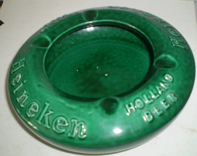 Large Beer advertising ashtray -  Heineken...