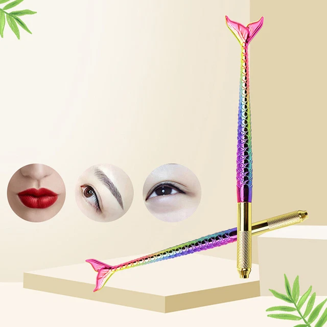 1PC Beauty Mermaid Manual Microblading Tattoo Pen Eyebrow Pen Permanent Mak-wf