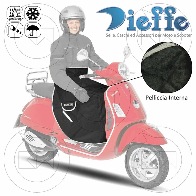 Coprigambe Parannanza Impermeabile Con Pellicciotto Universale Per Scooter