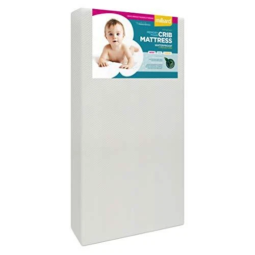 Premium Memory Foam Hypoallergenic Infant Crib Mattress and Toddler Bed
